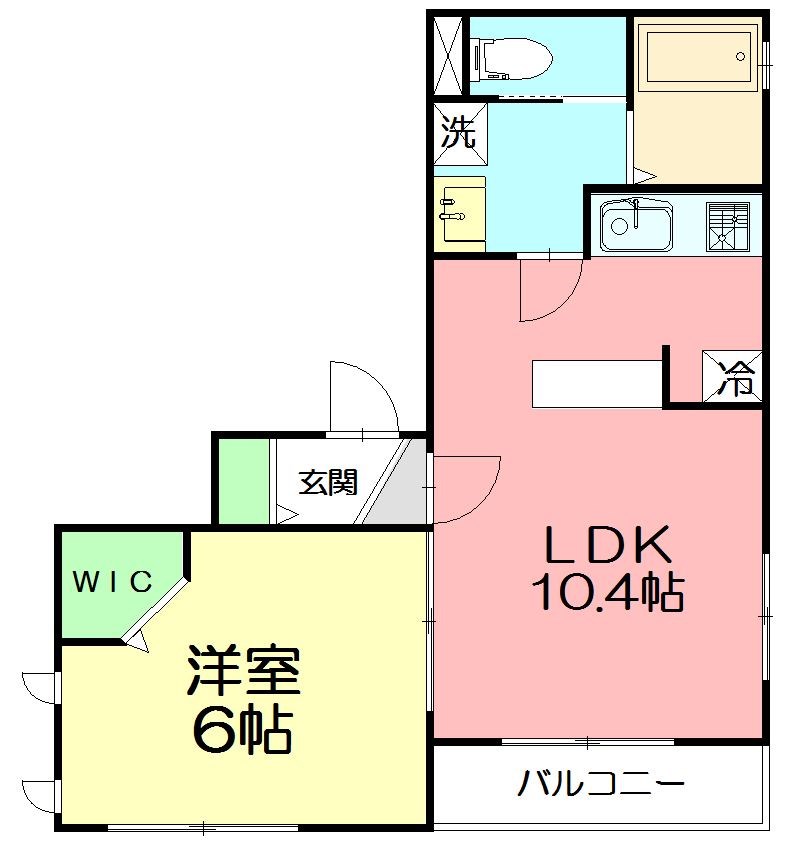 アズール鵠沼 201号室 間取り