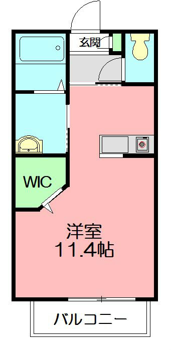 アイコーポ鎌倉台Ⅱ 201号室 間取り