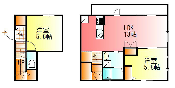 カーサ　ビアンカ 203号室 間取り