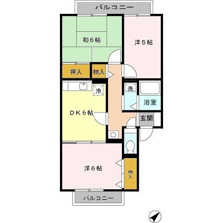 メゾンアルカディア 間取り図