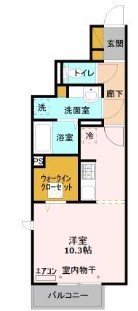 セレジェイラ 106号室 間取り