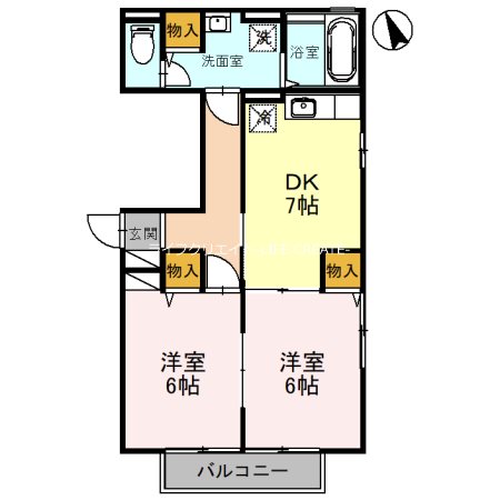 パレス御幸 間取り図