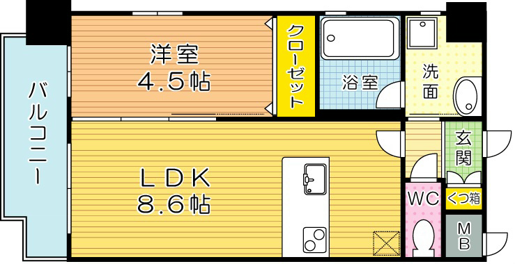 Fortuna(フォルトナ)  605号室 間取り