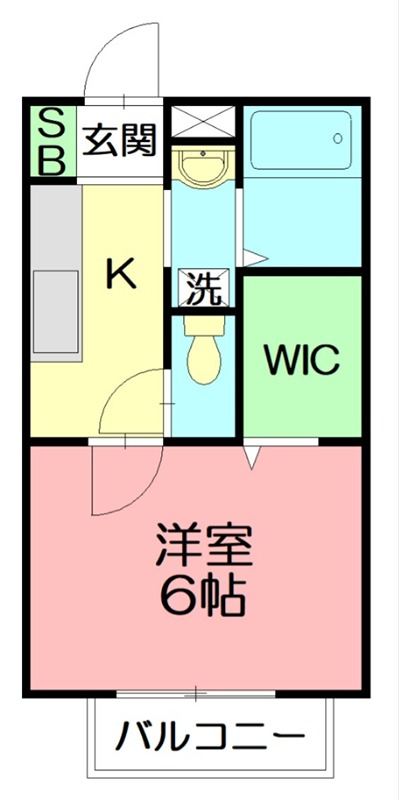 サニーハイツⅡ 2号室 間取り