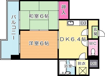 ヴィレッジ皆好園 504号室 間取り