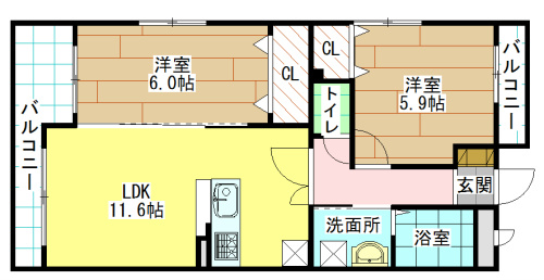 メディアパークⅢコクラ 間取り