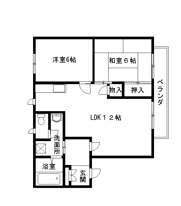 サニーコート高安 間取り