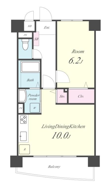 ソレアード武蔵浦和 間取り図