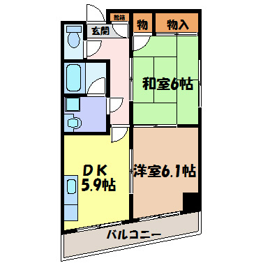 アメニティ代官町 間取り図