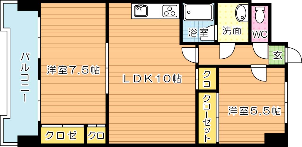 御開第5晴和ビル 203号室 間取り