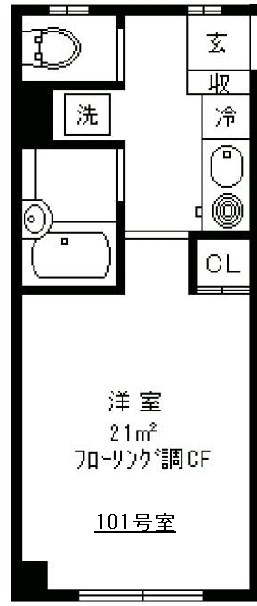 ソレイユ三宿　 間取り