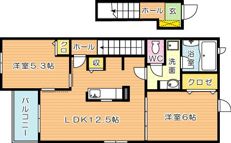 シェルフィーユ 間取り図