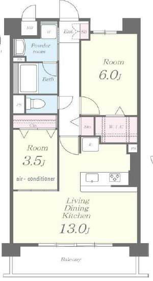 berry blue 高槻（ﾍﾞﾘｰﾌﾞﾙｰﾀｶﾂｷ） 間取り図