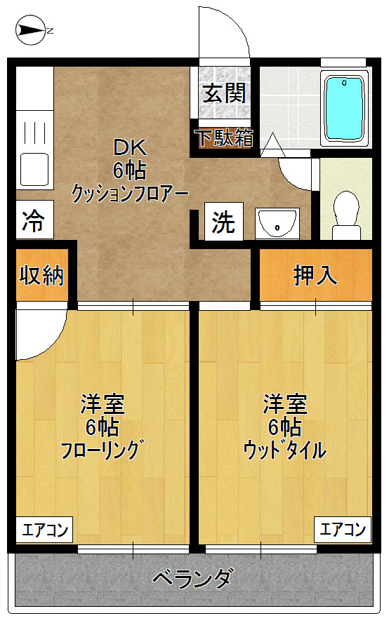 パーシモンハウス 間取り図