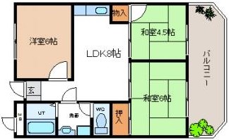 北本町パールハイツ 間取り