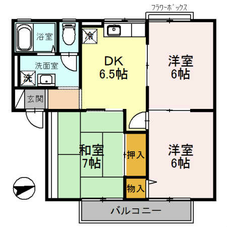 シャルム南山本 間取り