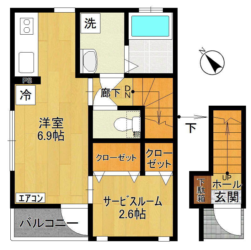 ルミエール  201号室 間取り