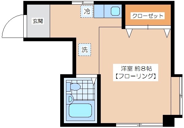 メゾンコルデス ２０２号室 間取り