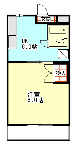 グッドフェローズ 401号室 間取り