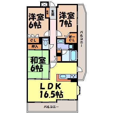 レジディア泉 間取り図