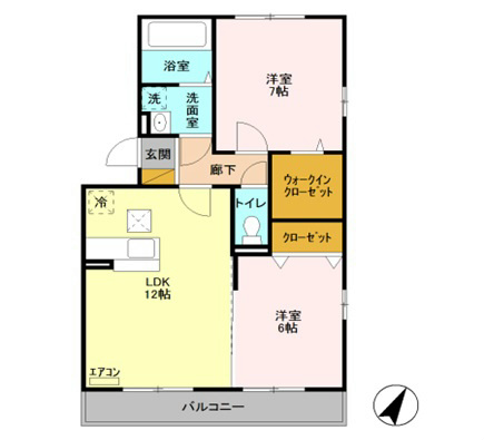 アンクレージュA 間取り
