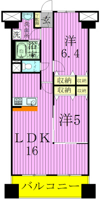 305号室 間取り