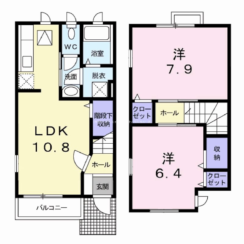クレエ　テリトワール 間取り図
