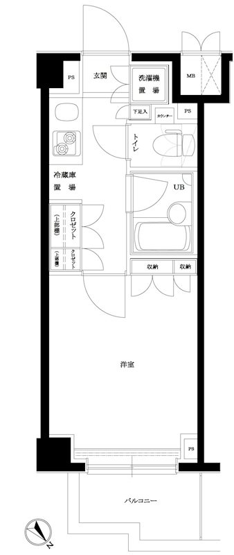 間取り ルーブル目黒不動前 間取り図
