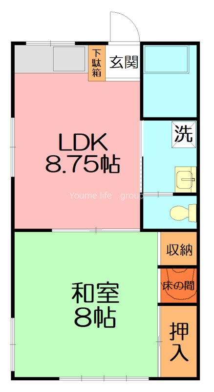 すみれ貸家（旧 尾上貸家） 間取り