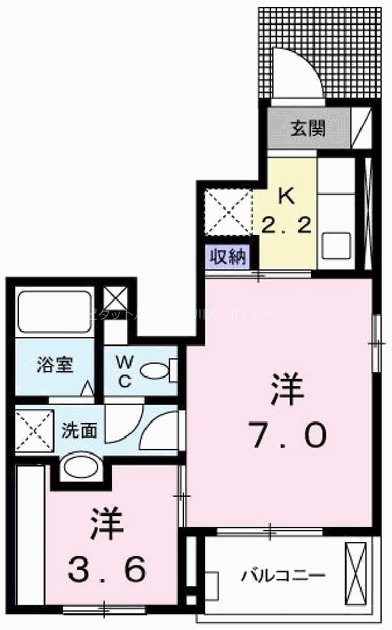 アバンツァート南大中 間取り図