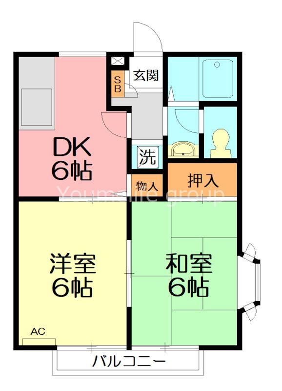 シャルマン鵠沼 101号室 間取り