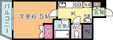ベルガ中津口 902号室 間取り