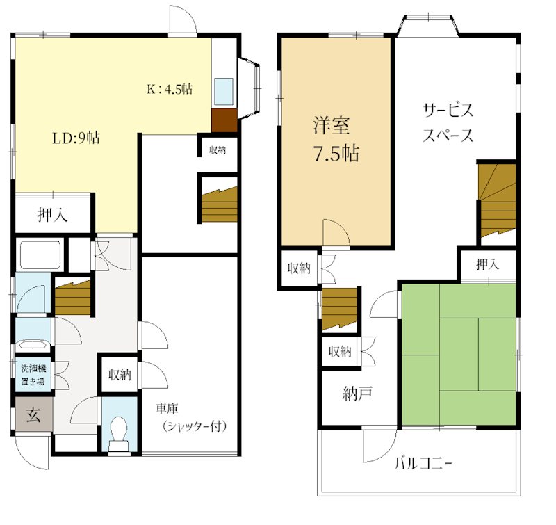 河原平田戸建 間取り