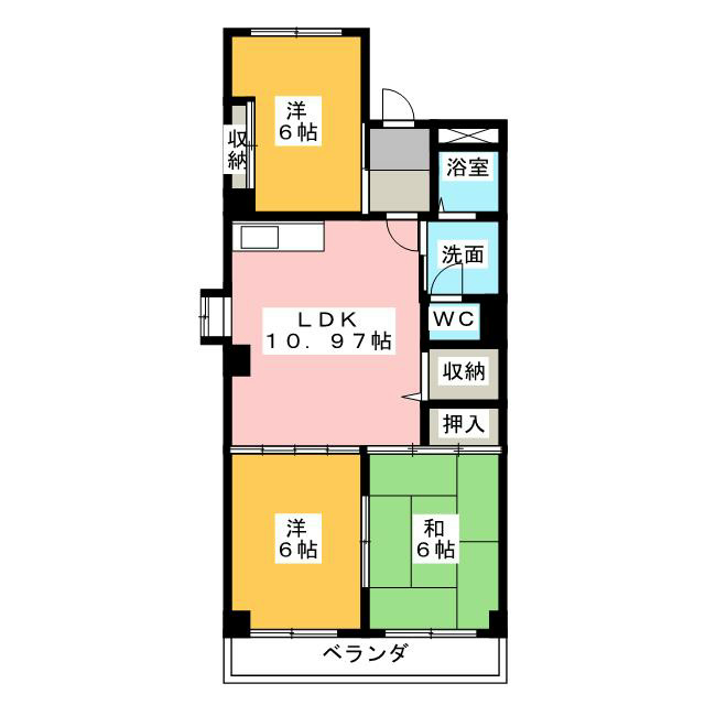 愛知県名古屋市西区八筋町 間取り