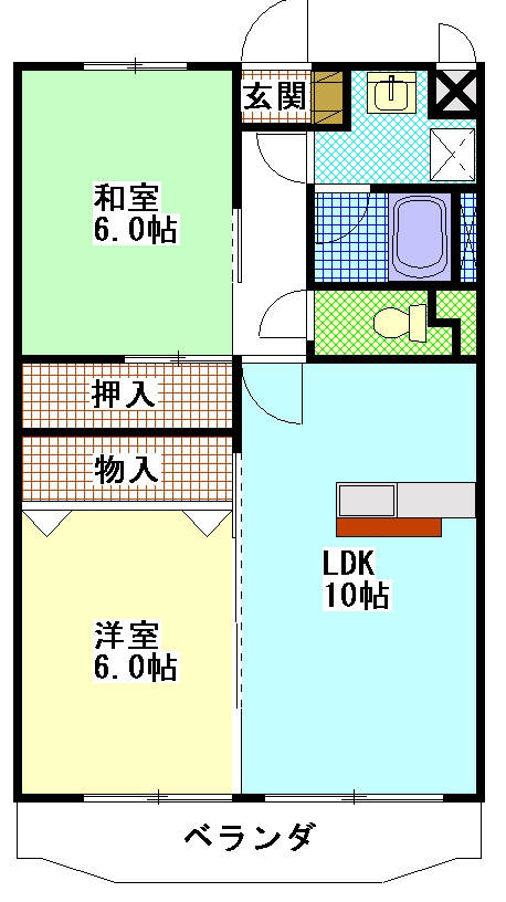 クラウディア Ⅱ 間取り図