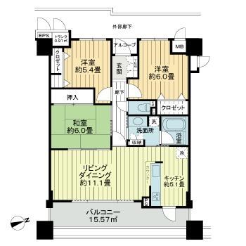 サーパス小幡 間取り図