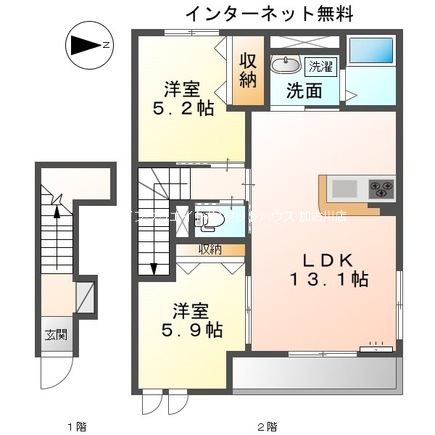 ロココハイム 間取り図