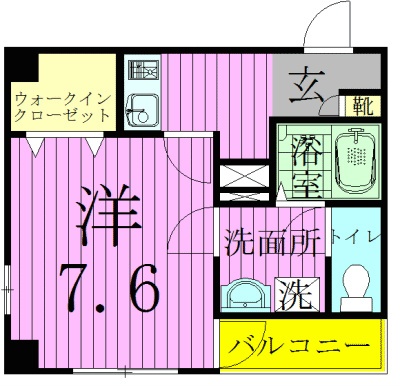 401号室 間取り
