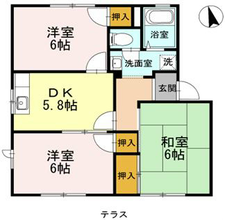 フレグランス・Ｓ　A 102号室 間取り