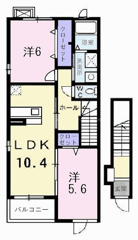 フェリーチェⅡ 間取り図