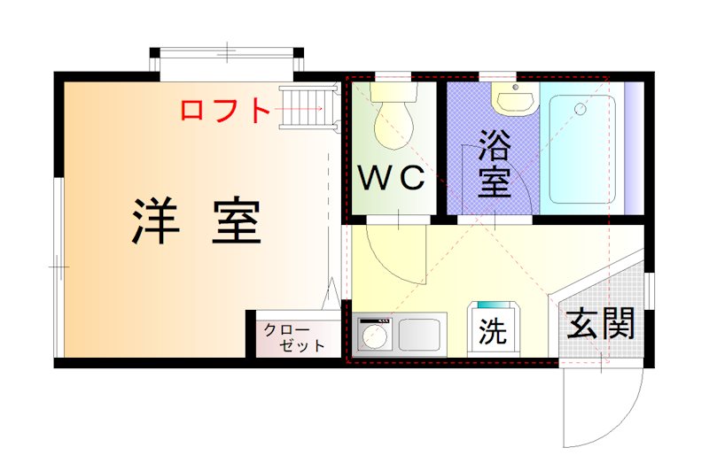 ヒルズ県立大学 間取り図