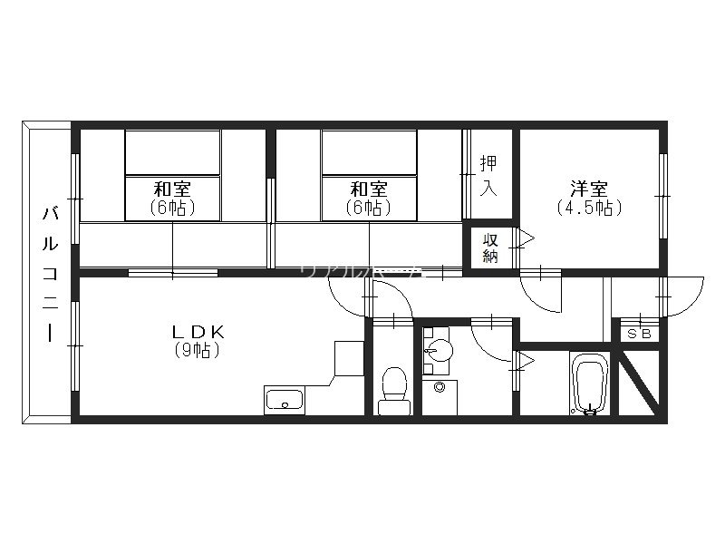 ハイライフ坂本 205号室 間取り