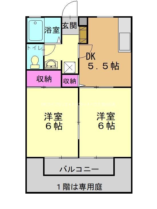 サンライフちぐさA 間取り図