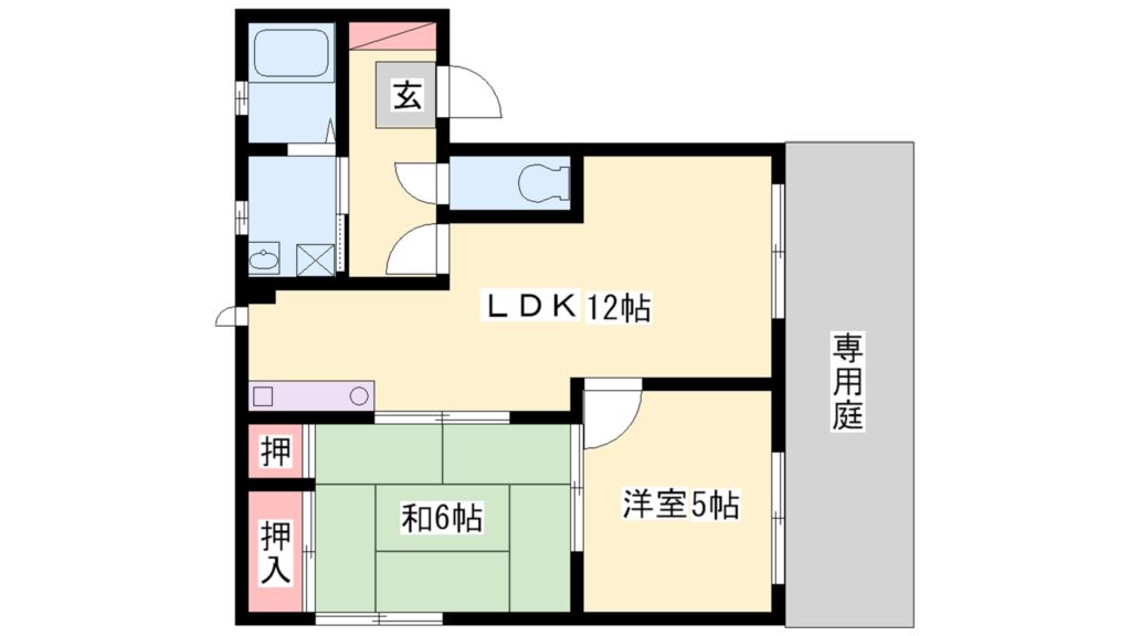 ハイツ蓬莱 間取り図