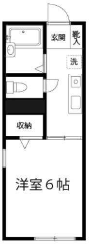 ハイム・ブルーメ 201号室 間取り