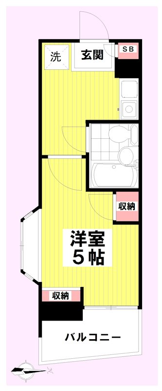 マーベラス府中宮西町 203号室 間取り
