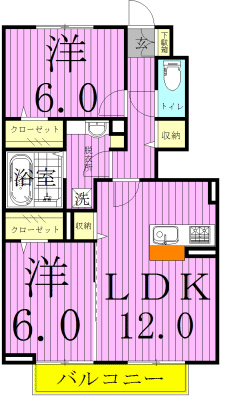 メゾン・フォンテーヌ 105号室 間取り