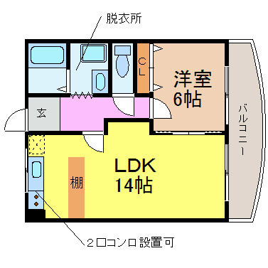 愛知県名古屋市昭和区川名本町２丁目 間取り