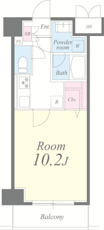 クレシェンテ月島 間取り図
