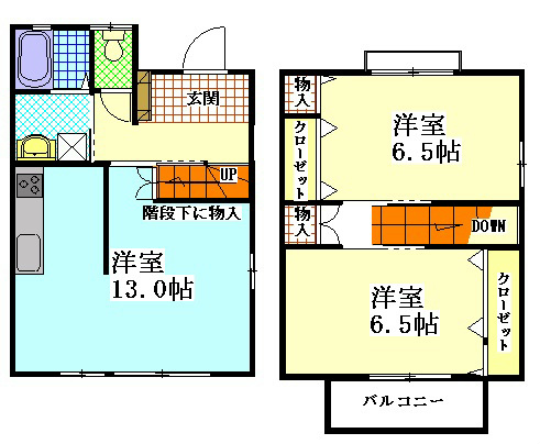 ラファミーユⅡ 2号室 間取り